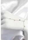 Pirinç Renkli Zirkon Taşlı Sallantılı Yıldızlı Model Gold Renk Kadın Şahmeran