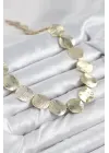 Pirinç Sıralı Para Model Gold Renk Kadın Kolye