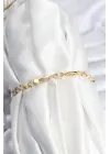 Pirinç VIP Seri Gold Renk Petek Model Kadın Bileklik