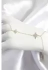 Pirinç Zirkon Taşlı Kutup Yıldızı Model Gold Renk Kadın Şahmeran