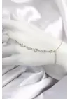 Pirinç Zirkon Taşlı Y Model Gold Renk Kadın Şahmeran