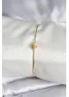Sinek Figürlü Gold Renk Pirinç Kadın Bileklik