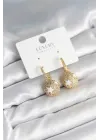 Top Yıldız Model Zirkon Taşlı Kadın Küpe