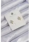Xuping Gold Renk Zirkon Taşlı Yaprak Küpe