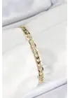 Xuping Pirinç Klasik Ezme Zincir Model Gold Renk Kadın Bileklik