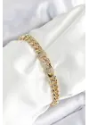 Xuping Pirinç Klasik Zincir Model Gold Renk Kadın Bileklik