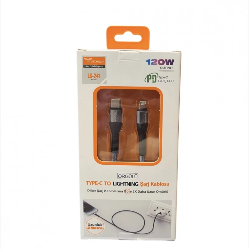 Type-C To Lightning Şarj Kablosu