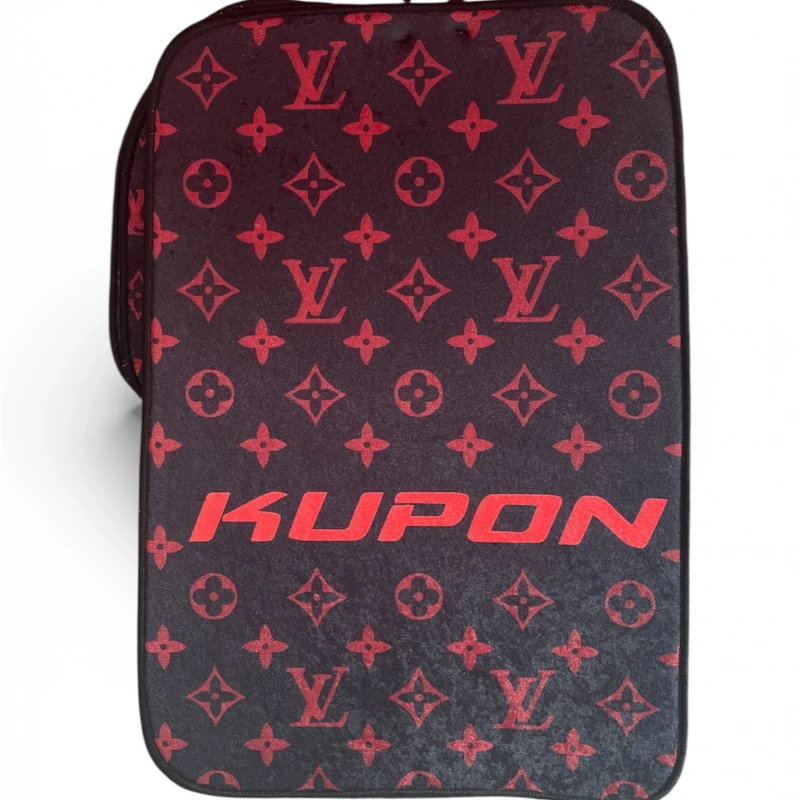 Kupon Dekor Paspas (Kırmızı-Siyah)