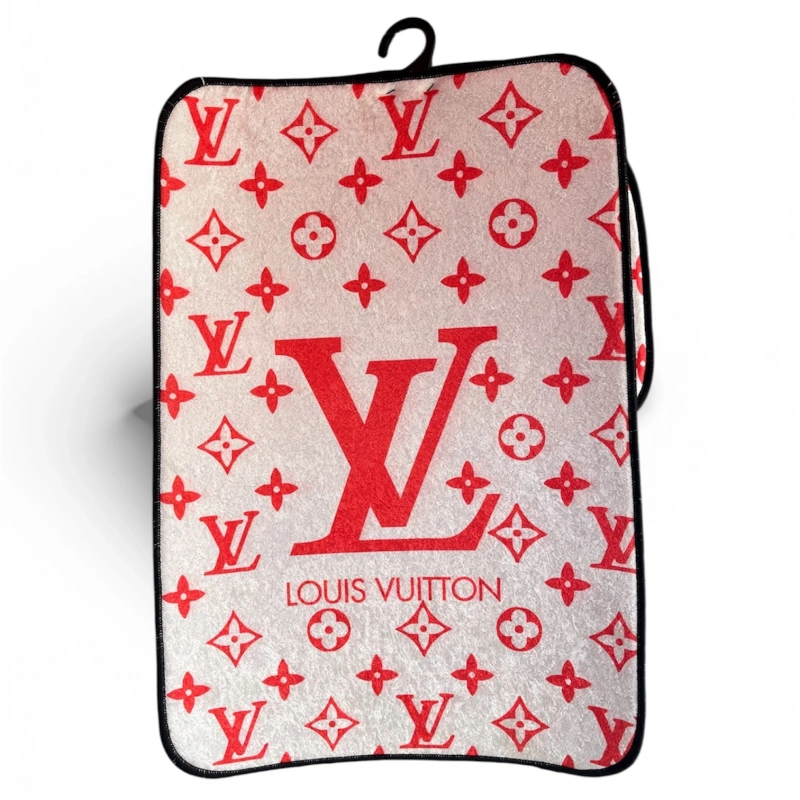 LV Dekor Paspas (Beyaz-Kırmızı)