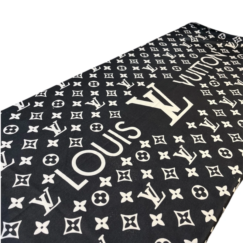 Havlu Louıs Siyah-beyaz Büyük