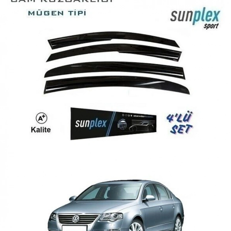 Sunplex Cam Rüzgarlığı Volkswagen Passat B6 2006-2010 4lü