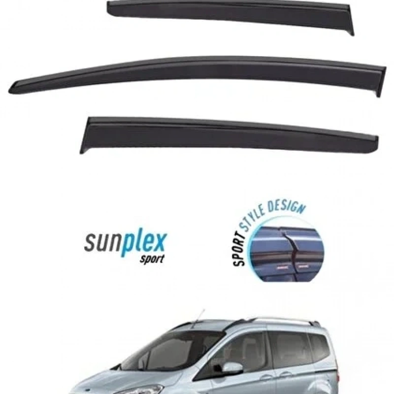 Sunplex Cam Rüzgarlığı Ford Courier 2014 Ve Sonrası 4lü