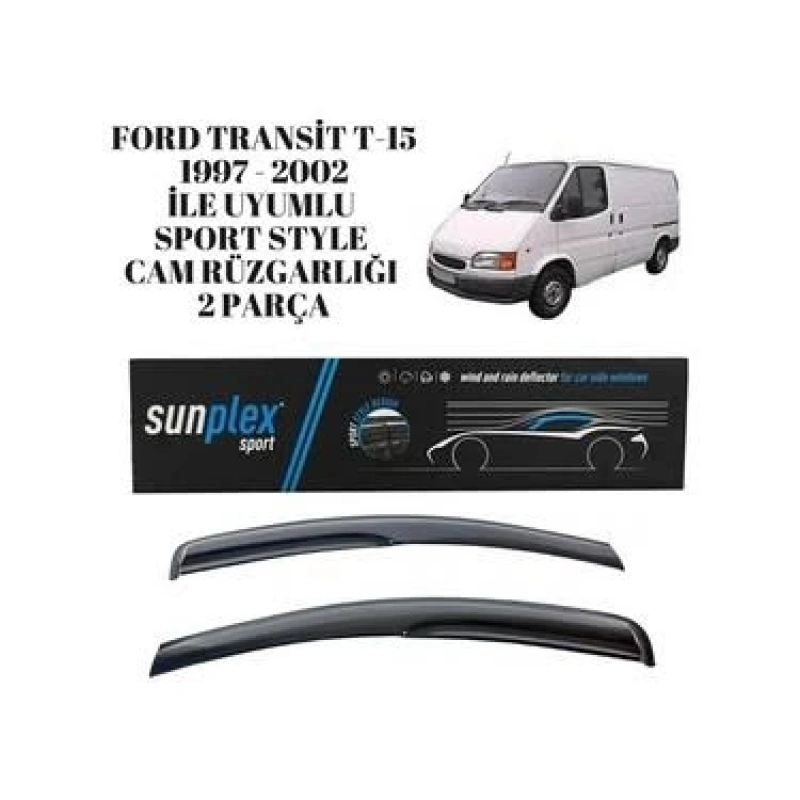 Sunplex Cam Rüzgarlığı Ford Transit T15 1997-2002 2li