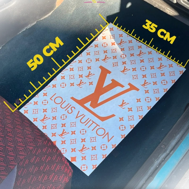 Dekor Kağıt LV Beyaz-Gold 35x50 (Küçük Boy)