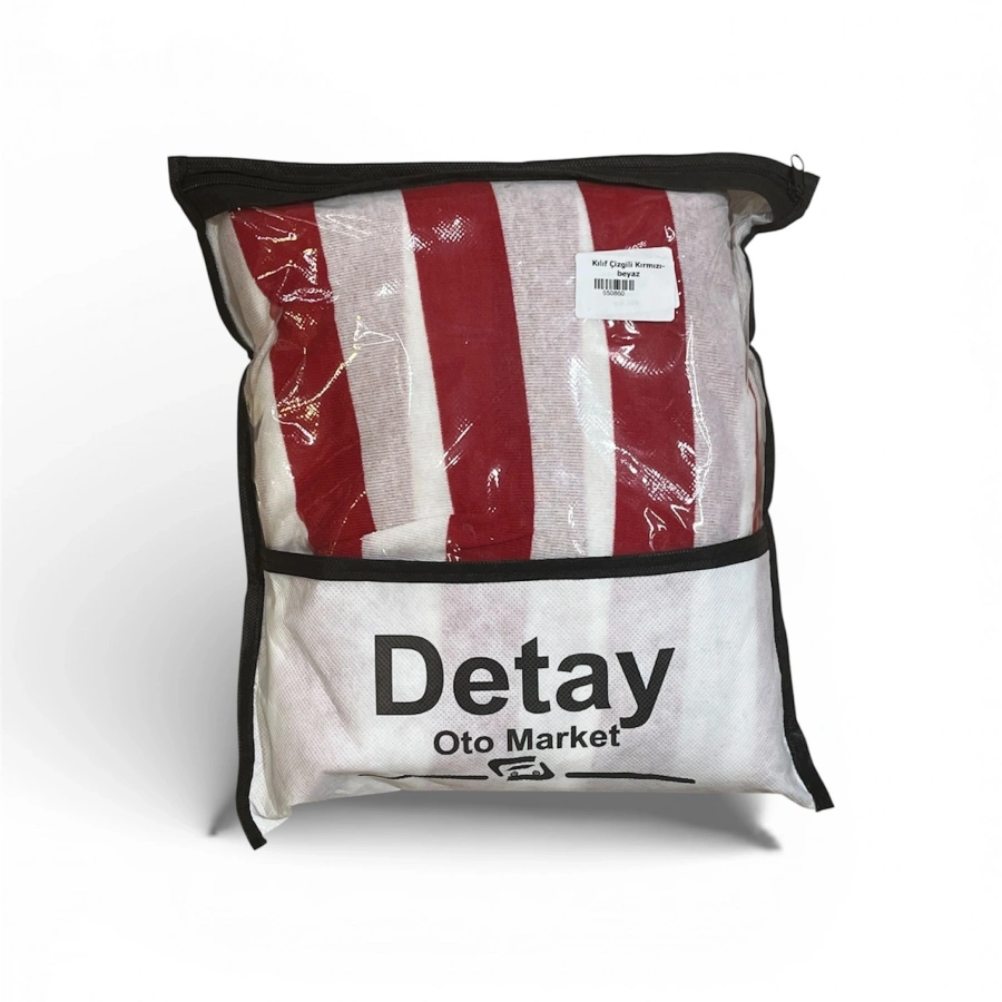 Zebra Desen Koltuk Kılıfı (Kırmızı)