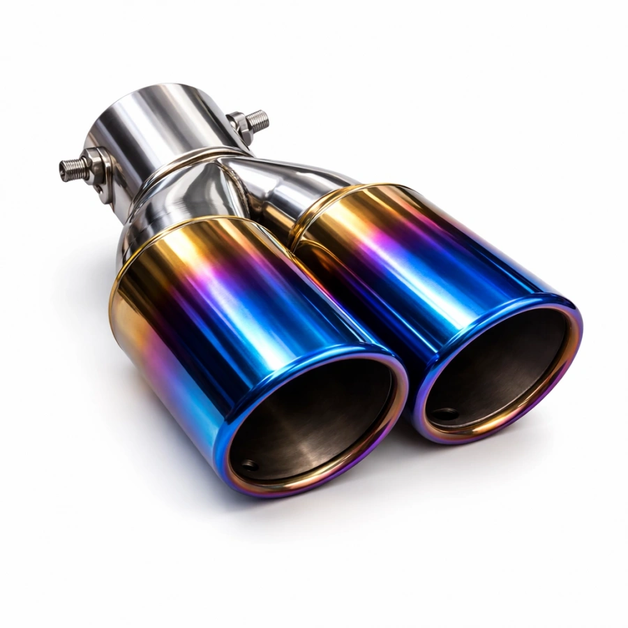 Egzoz Çift Çıkış Düz Yanık