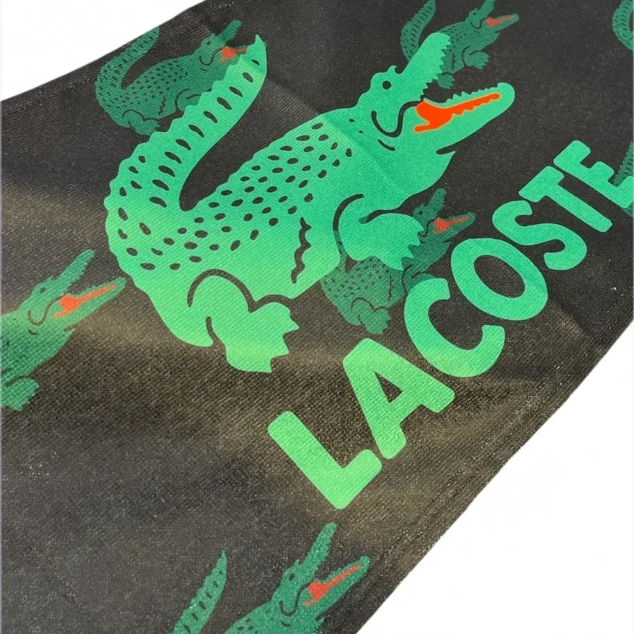 Havlu Lacoste Küçük Siyah