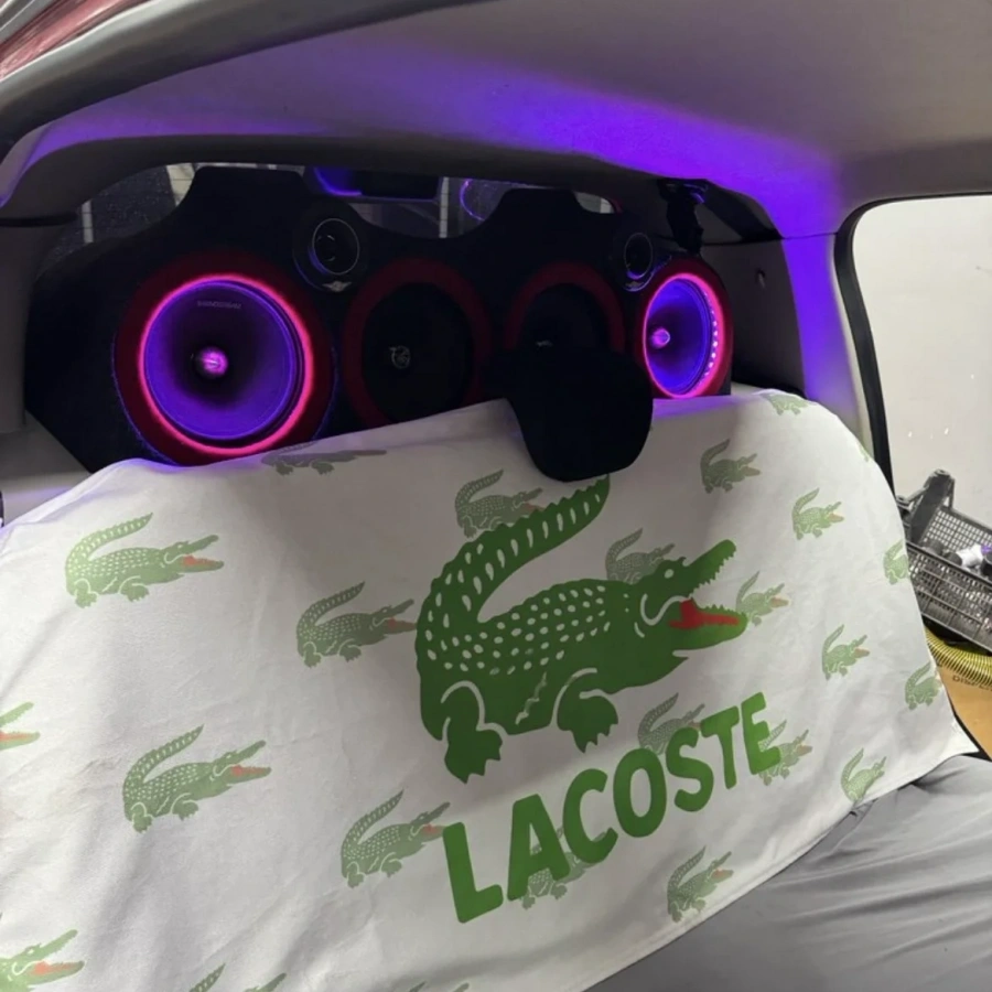 Havlu Lacoste Beyaz Büyük