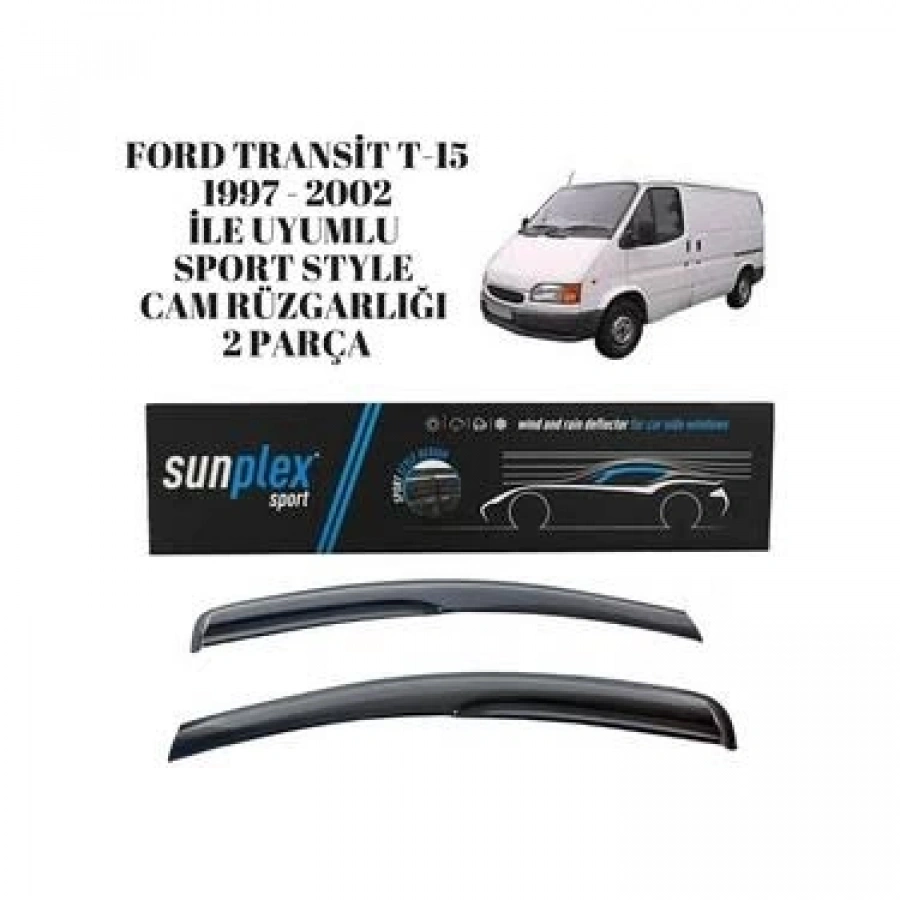 Sunplex Cam Rüzgarlığı Ford Transit T15 1997-2002 2li