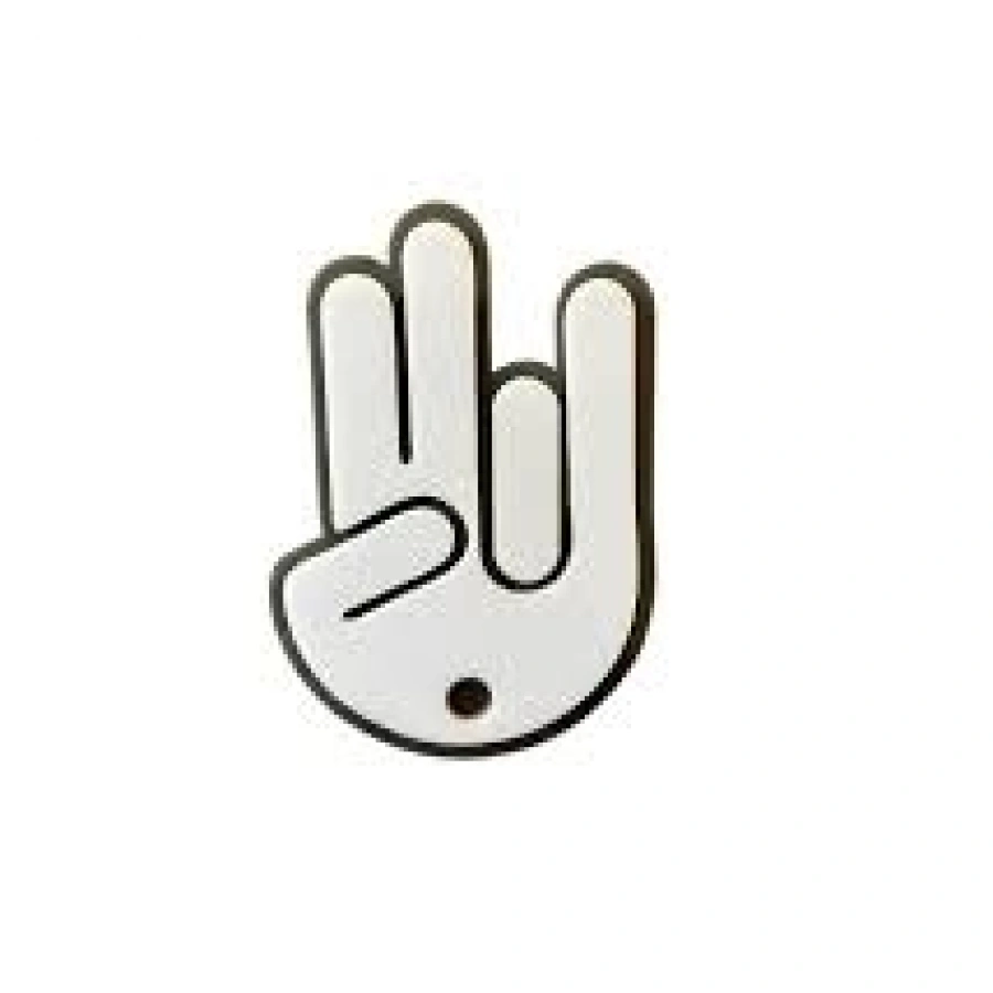 Silecek El Sallayan Süs Küçük Beyaz 2li