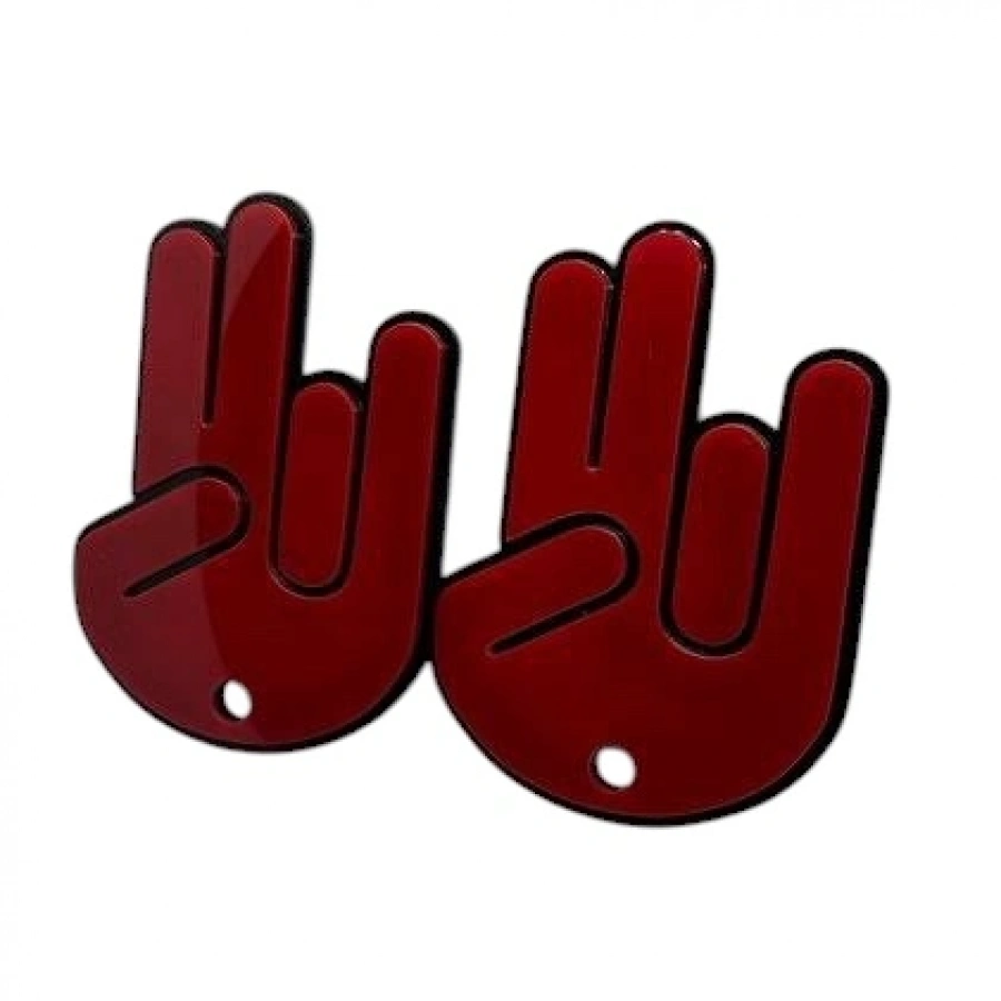 Silecek El Sallayan Süs Küçük Kırmızı 2li