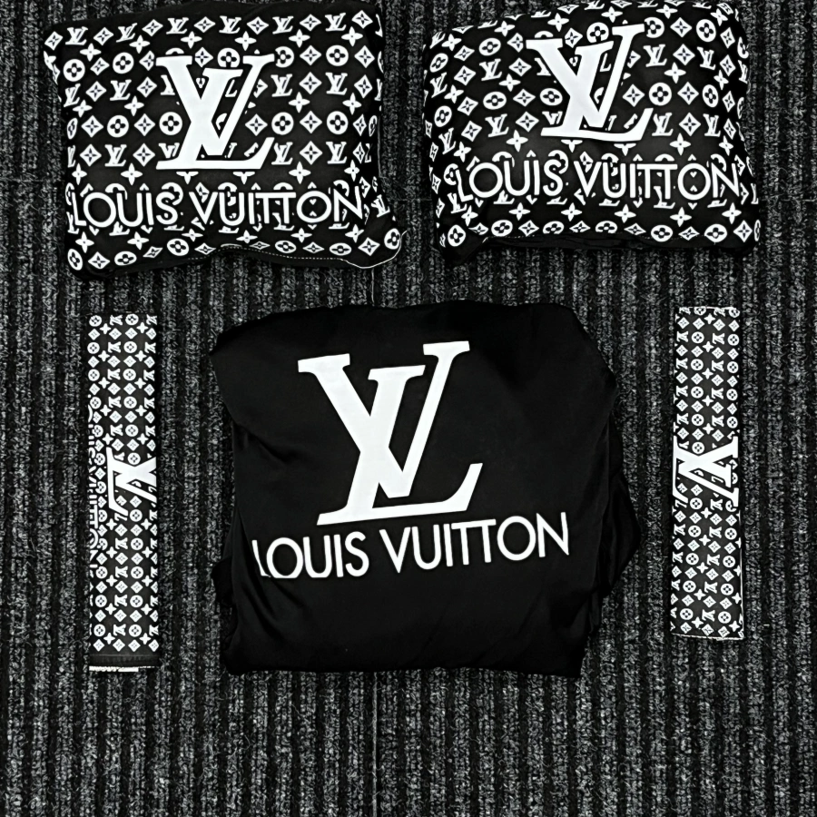 Louis Vuitton Koltuk Kılıf Seti (Sarı-Siyah)