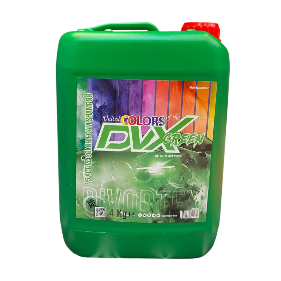 Divortex Yeşil Renkli Oto Yıkama Şampuanı 4 Lt