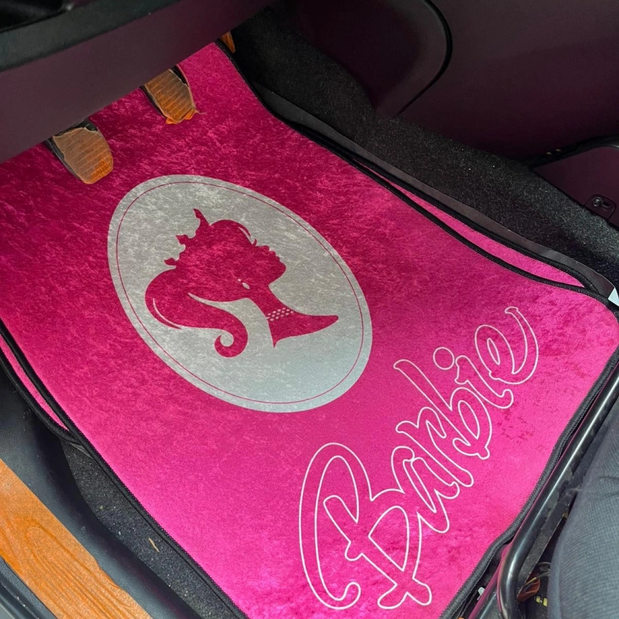 Barbie Dekor Halı Paspas 4lü