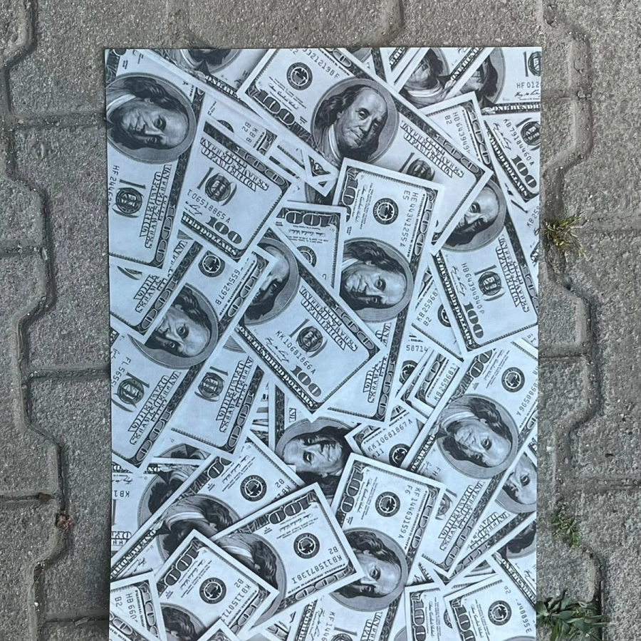 Dekor Kağıt Dolar 35x50 (Küçük Boy)