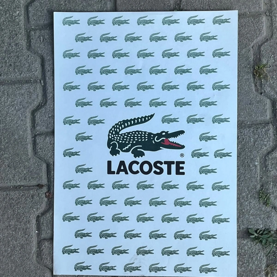 Dekor Kağıt Lacoste Beyaz 35x50 Küçük Boy