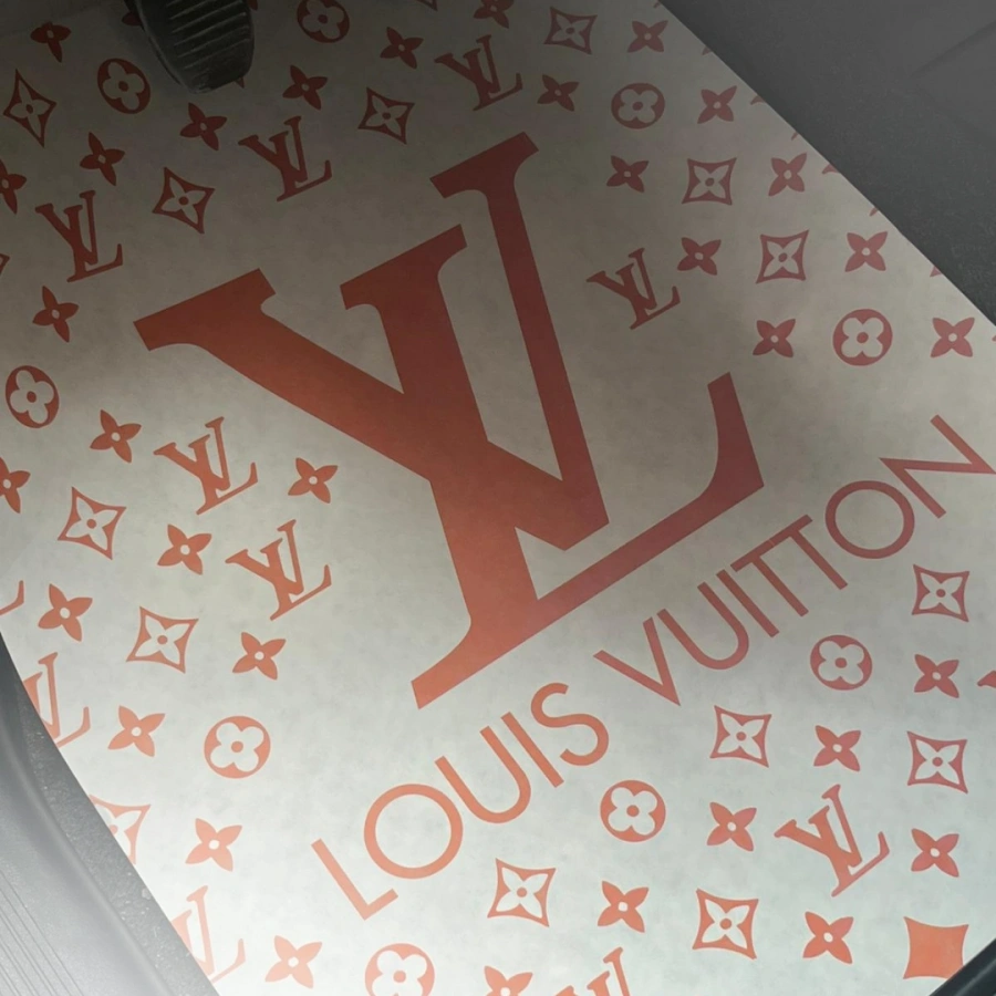 Dekor Kağıt LV Beyaz-Gold 50x70 (Büyük Boy)