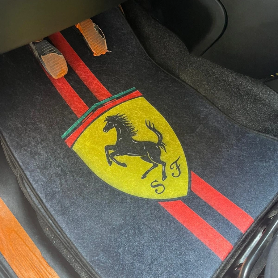 Ferrari Dekor Halı Paspas 4lü