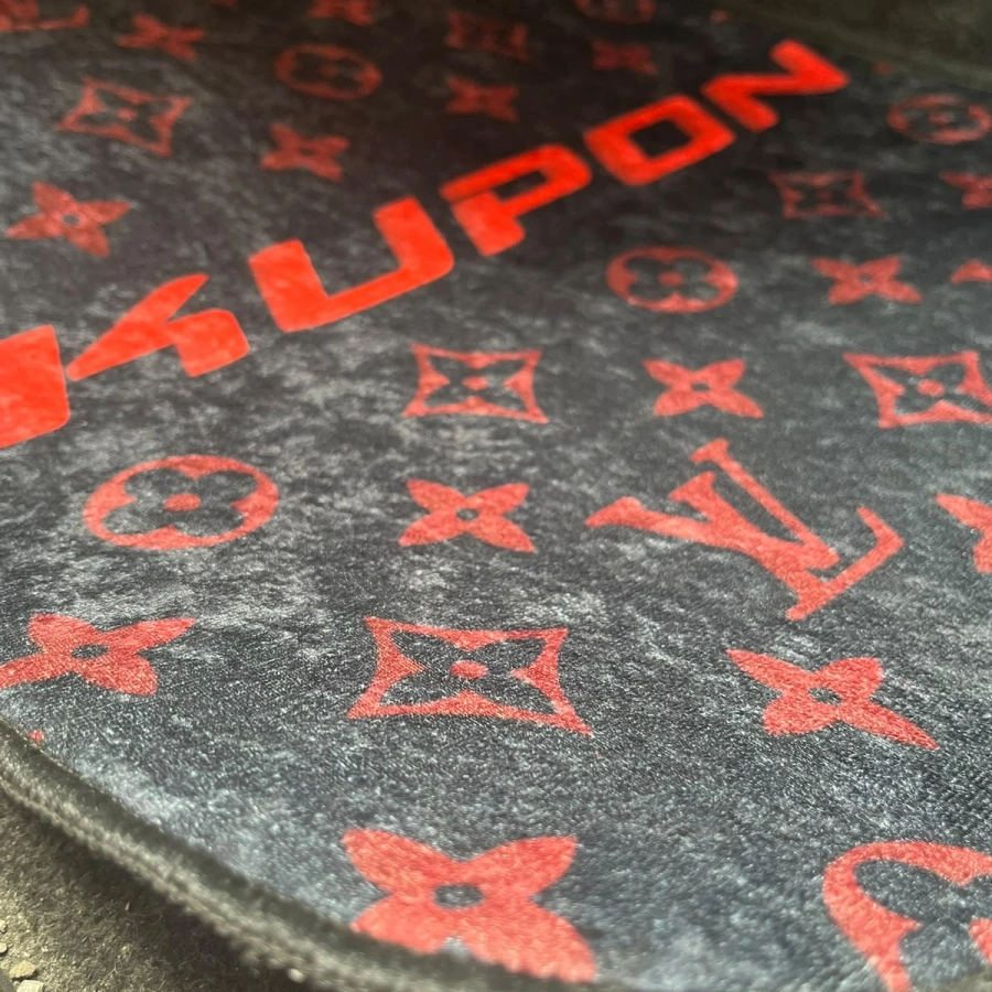 Kupon Dekor Paspas (Kırmızı-Siyah)