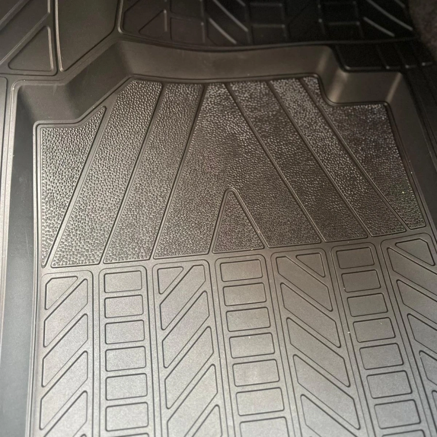 3D Havuzlu Paspas 5 Parça (Siyah)