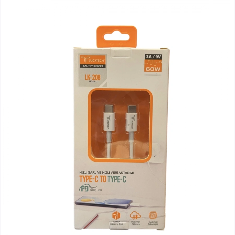 Type-C To Type-C Şarj Kablosu