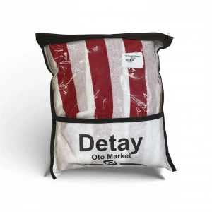 Zebra Desen Koltuk Kılıfı (Kırmızı)