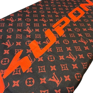 Havlu Kupon Siyah-kırmızı Büyük