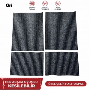 Paspas Çelik Halı Gri