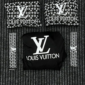 Louis Vuitton Koltuk Kılıf Seti (Sarı-Siyah)