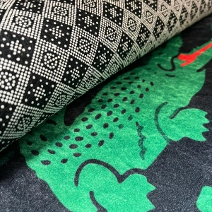 Lacoste Siyah Dekor Halı Paspas 4lü