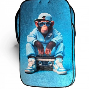 Maymun Dekor Paspas (Mavi)