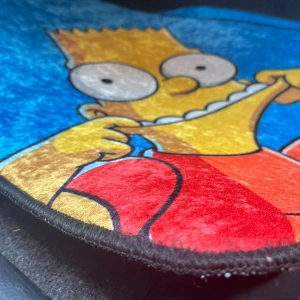 Simpson Mavi Dekor Halı Paspas 4lü