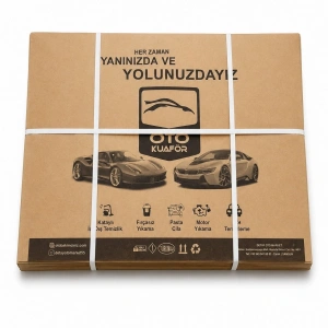 Kraft Araba Oto Paspas Kağıdı Baskılı 500 Adet 35x50 Cm