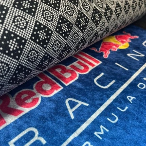 Redbull Mavi Dekor Halı Paspas 4lü
