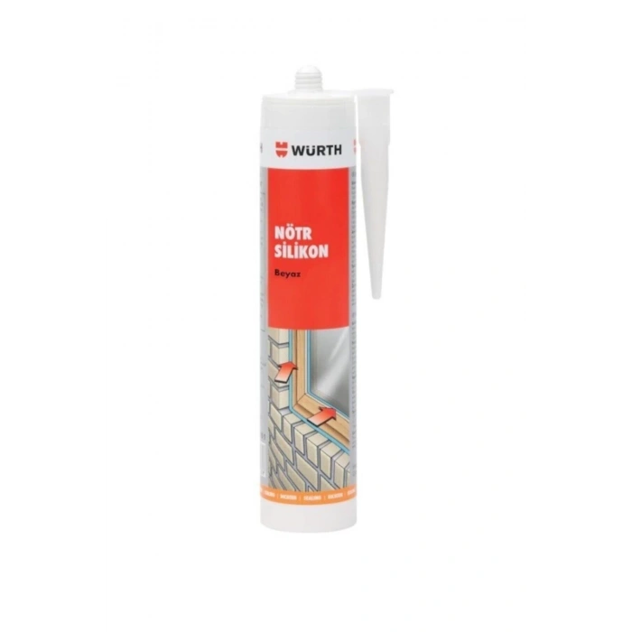 Würth Nötr Silikon Beyaz 310ml