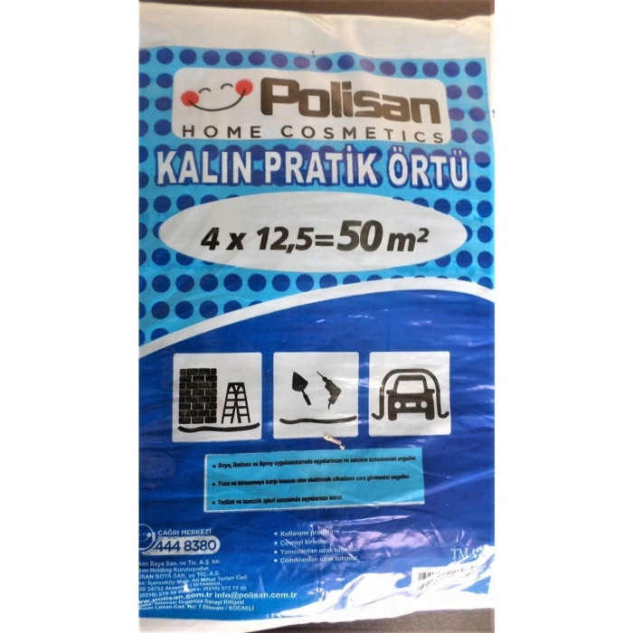 Marka Koruyucu Kalın Pratik Örtü 4x12,5= 50m²(1adet)