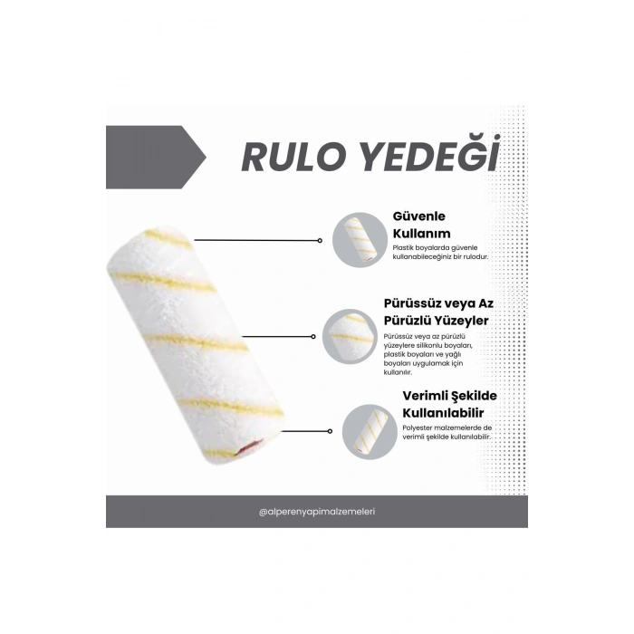 2223 Parmak Rulo Yedek Uç 10 Cm