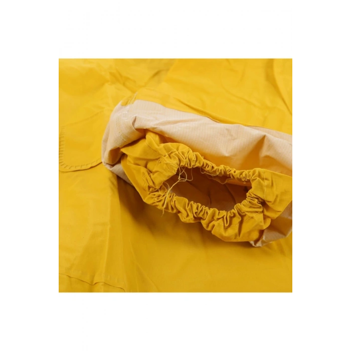 Unisex Sarı Pvc Yağmurluk Xxl Çıtçıtlı Model Kalın