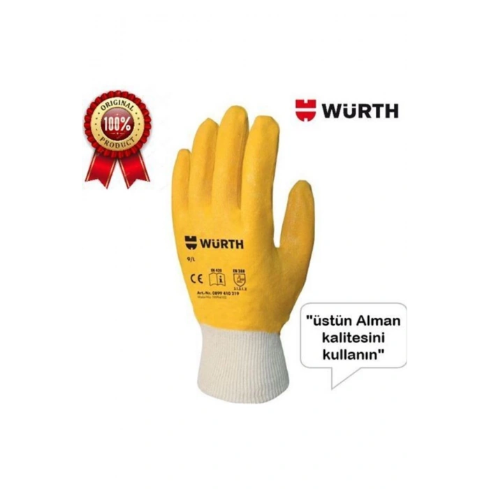 Koruyucu Tam Kaplamalı Nitril Eldiven 4 Çift