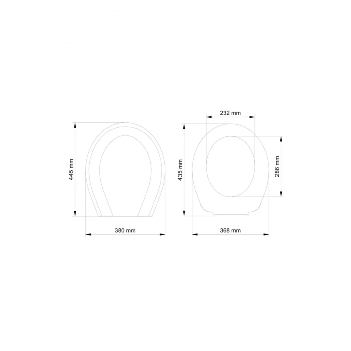 Iris Termoplast Klozet Kapağı Plastik Menteşeli